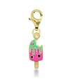 Ice Cream Shaped Silver Charms CH-27